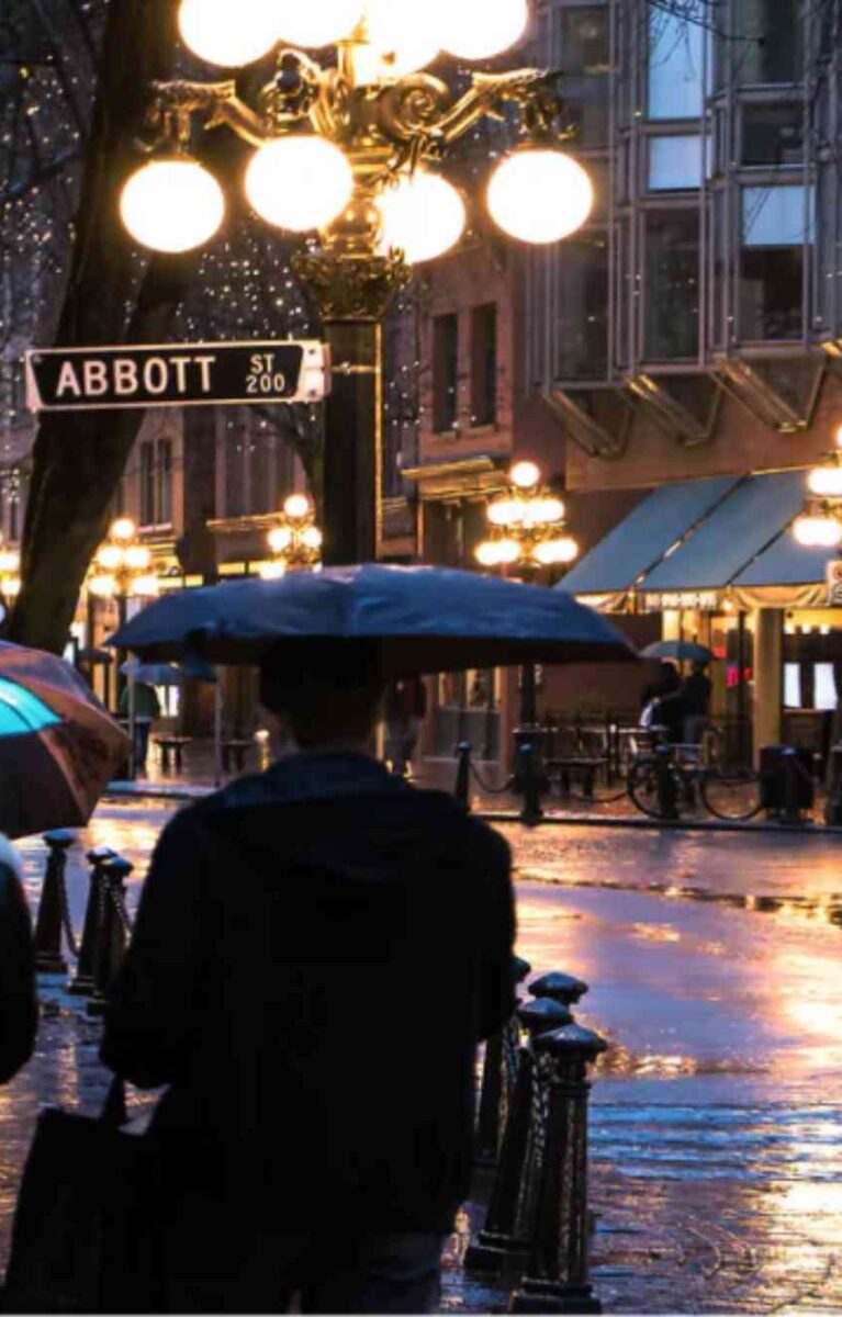 Rain Day Shopping In Vancouver