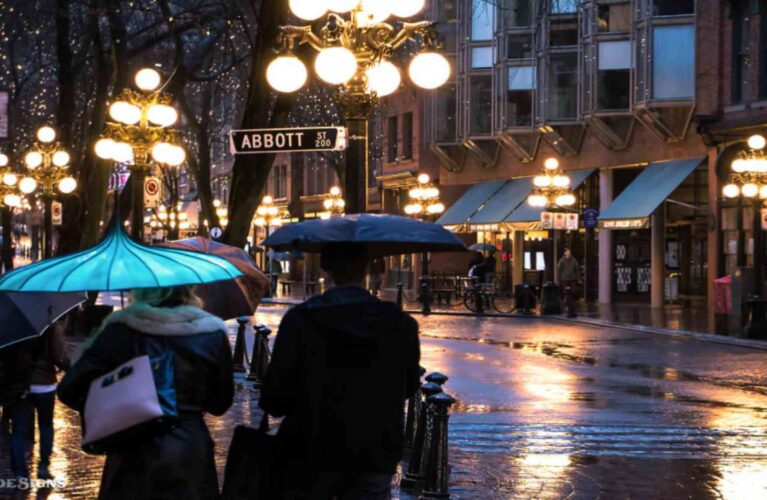 Rain Day Shopping In Vancouver