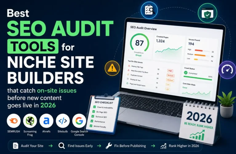 Best SEO Audit Tools for Niche Site Builders that catch on-site issues before new content goes live in 2026