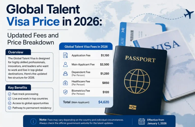 Global Talent Visa Price in 2026 Updated Fees and Price Breakdown