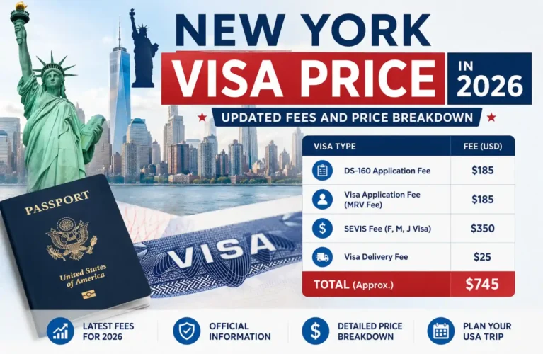 New York Visa Price in 2026 Updated Fees and Price Breakdown