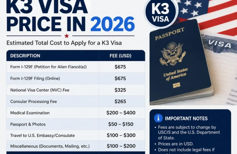 K3 Visa Price in 2026