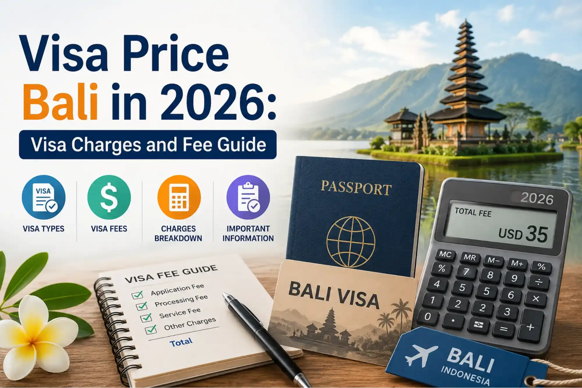 Visa Price Bali in 2026 Visa Charges and Fee Guide